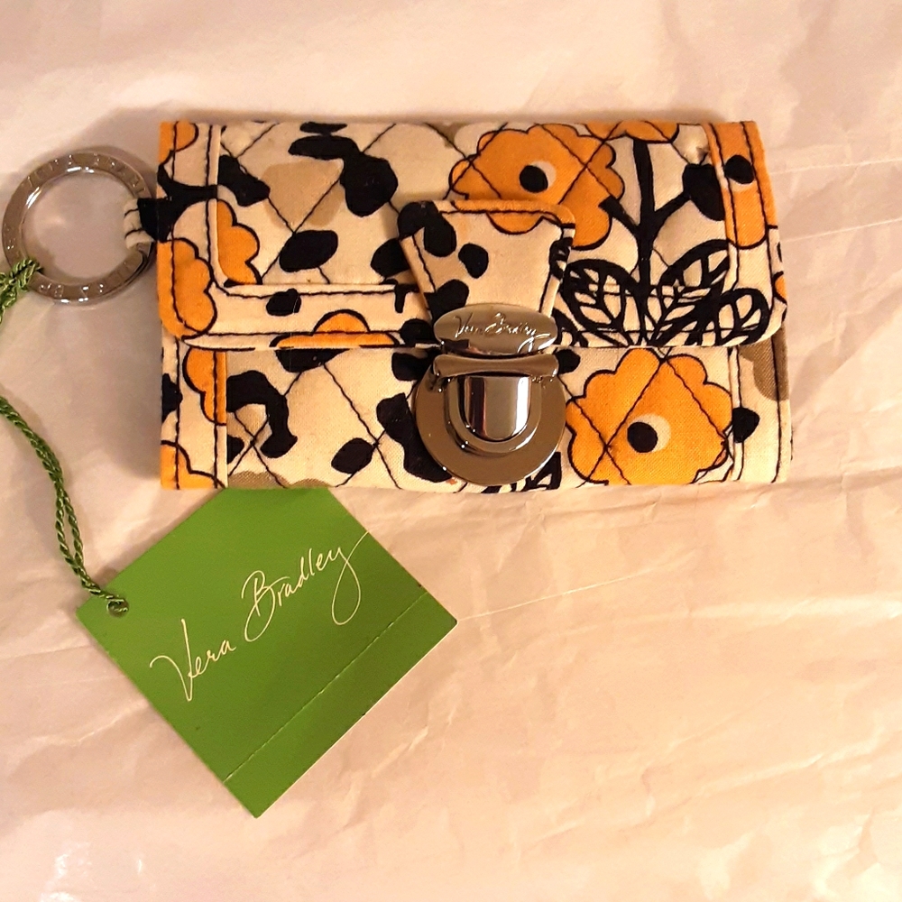 NWT Vera Bradley Quick Swipe ID Keychain Wallet